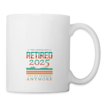 La légende a pris sa retraite 2025 n’est plus mon problème - Mug blanc - blanc - Droite
