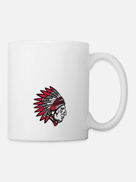 Indian Indianer - Tasse - Weiß