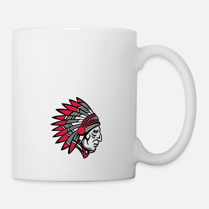 Indian Indianer - Tasse - Weiß