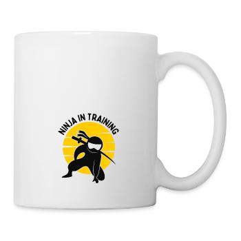 Design Ninja in Training - Mug blanc - blanc - Droite