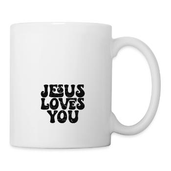 Jésus t’aime - Christian - Mug blanc - blanc - Droite
