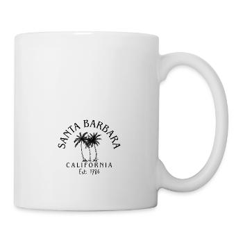 Santa Barbara Californien Surfer Sommer Retro - Tasse - Weiß - Rechts
