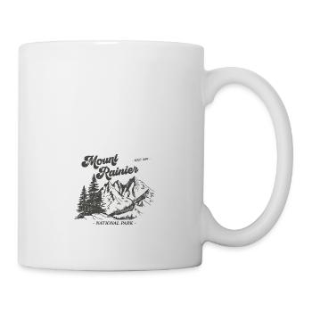 Mount Rainier Nationla Park Washington Berge - Tasse - Weiß - Rechts