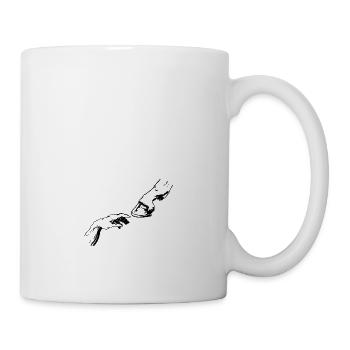 Sabot de cheval Main Amateurs de chevaux Cadeaux Équitation - Mug blanc - blanc - Droite