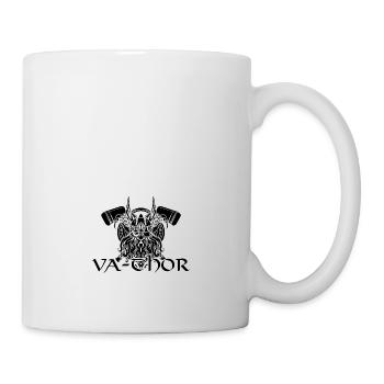 Fathor Vathor Vater Thor Hammer Vatertag Geschenk - Tasse - Weiß - Rechts