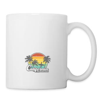 California Retro Surfer Palm Beach Vacances - Mug blanc - blanc - Droite
