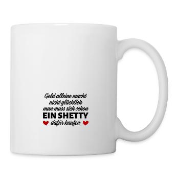 Shetlandpony Pferde Reiten Pony Geschenkidee - Tasse - Weiß - Rechts