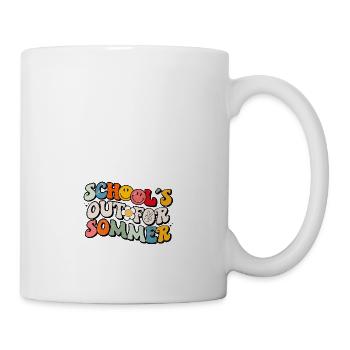 Retro Last Day of School's Out For Summer Teacher - Mug - white - Right