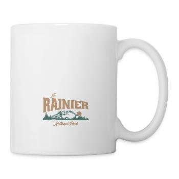 Mount Rainier Nationla Park Washington Berge - Tasse - Weiß - Rechts