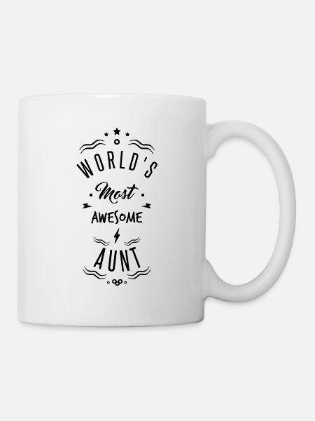 awesome aunt - Tasse - Weiß