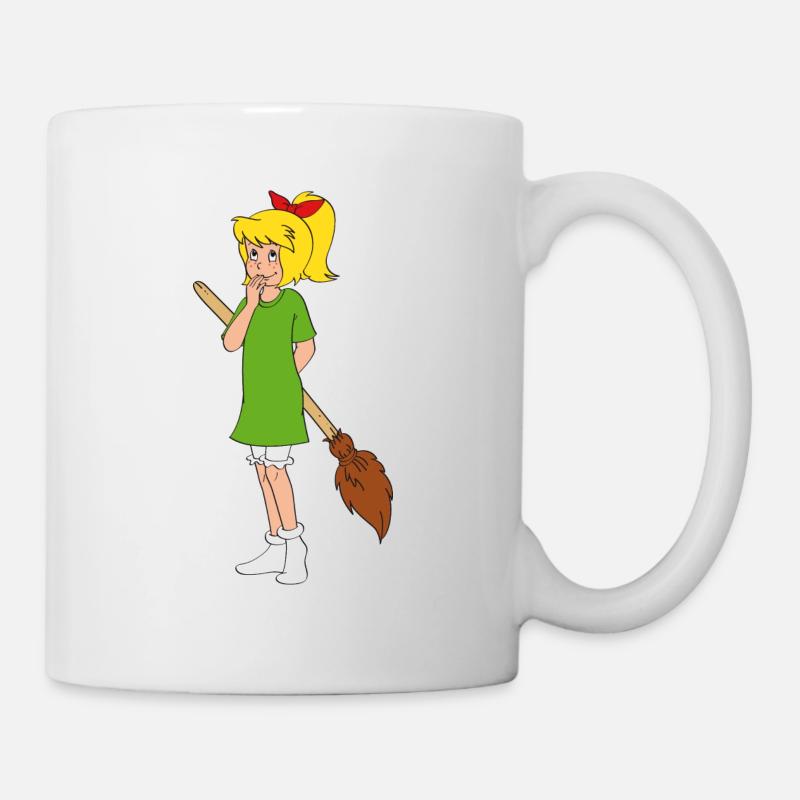 Bibi Blocksberg schüchtern mit Kartoffelbrei - Tasse - Weiß