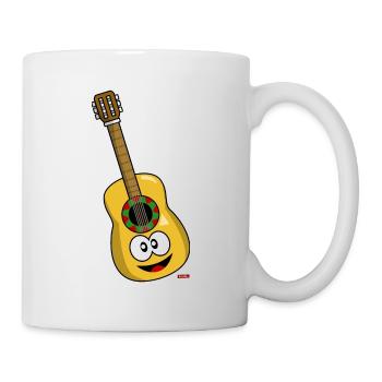 Gitarre Lachend HARIZ Instrumente Kinder Lachen - Tasse - Weiß - Rechts