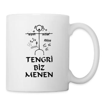 Tengri biz Menen Shaman - Tasse - Weiß - Rechts