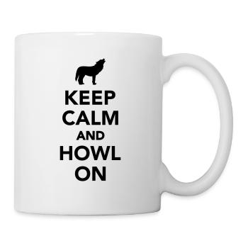 Wolf - Tasse - Weiß - Rechts