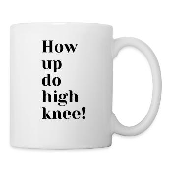 comment faire un genou haut - Mug blanc - blanc - Droite