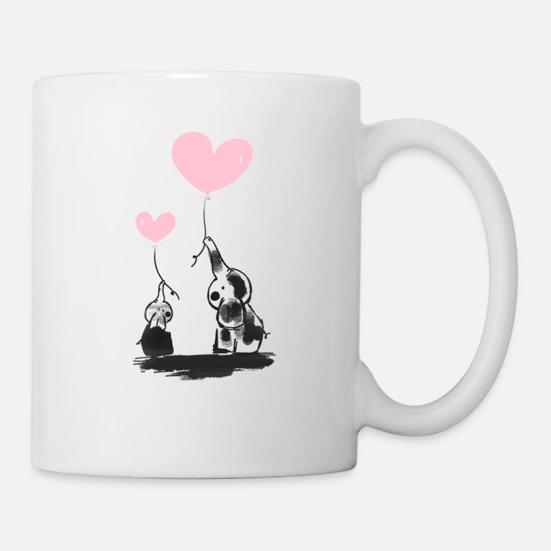 Sweet Elephants - Tasse - Weiß