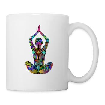 Meditation Yogini Yoga Yogi Namaste Om Zen - Mug - white - Right