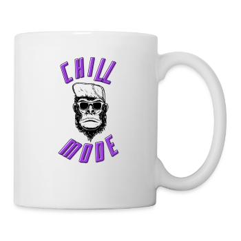 Chilliger Affe - Tasse - Weiß - Rechts