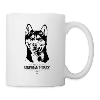 Siberian Husky Dad Hunde Hund Wilsigns - Tasse - Weiß - Rechts