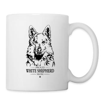 White Shepherd Mom Weißer Schäferhund Wilsigns - Mug - white - Right