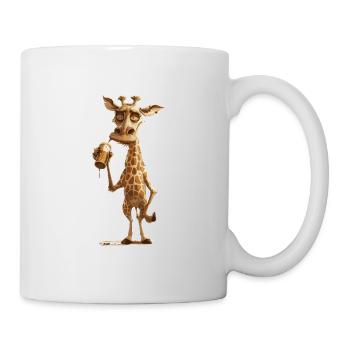 Girafe Bière Drôle - Mug blanc - blanc - Droite