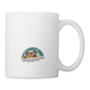 California Retro Surfer Rainbow vintage 70s - Mug - white - Right