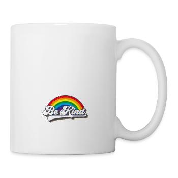 Be Kind LGBT Regenbogen - Tasse - Weiß - Rechts