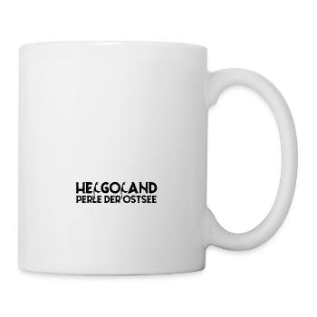 Helgoland Perle der Ostsee lustig Sylt - Tasse - Weiß - Rechts