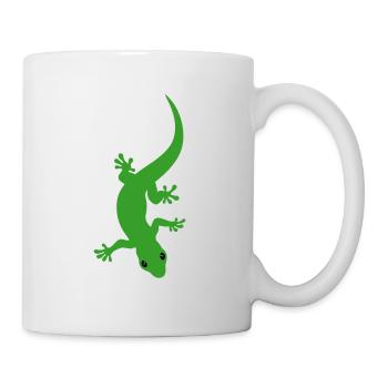 Gecko - Tasse - Weiß - Rechts