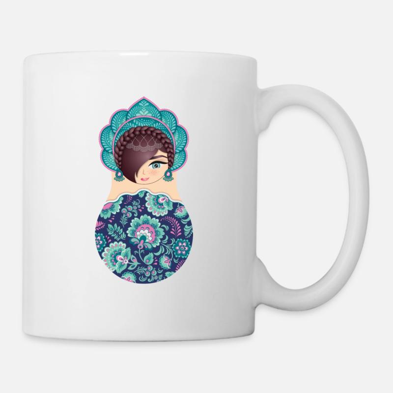 Matryoshka Catherine - Mug blanc - blanc