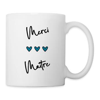 MERCI. THANKS. THANK YOU. ANNIVERSAIRE. NAISSANCE. - Mug blanc - blanc - Droite