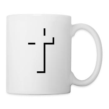 Domaines croisés - Mug blanc - blanc - Droite