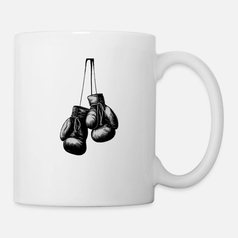 Boxhandschuhe - Tasse - Weiß