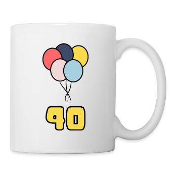 JAHRESTAG. ALLES GUTE ZUM GEBURTSTAG. ALLES GUTE ZUM GEBURTSTAG. - Tasse - Weiß - Rechts