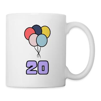 ALLES GUTE ZUM GEBURTSTAG. ALLES GUTE ZUM GEBURTSTAG. JAHRESTAG. - Tasse - Weiß - Rechts