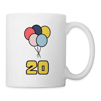 ALLES GUTE ZUM GEBURTSTAG. ALLES GUTE ZUM GEBURTSTAG. JAHRESTAG. - Tasse - Weiß - Rechts