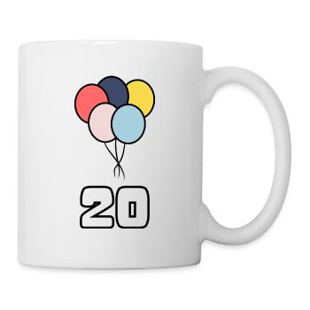JAHRESTAG. ALLES GUTE ZUM GEBURTSTAG. ALLES GUTE ZUM GEBURTSTAG. - Tasse - Weiß - Rechts
