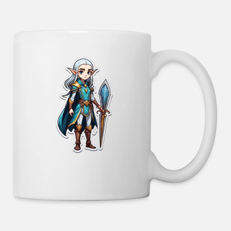 Dungeon Elf Mage - Tasse - Weiß
