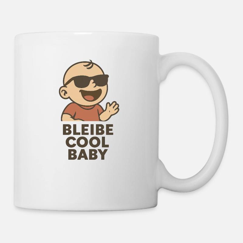 Bébé avec lunettes de soleil - Mug blanc - blanc