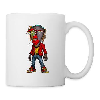 Vibrant Street Portrait Figure - Mug - white - Right