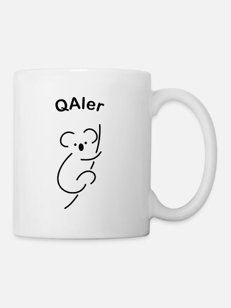 QAler Bär - Koala sketch - Tasse - Weiß