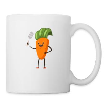 Karotte - Tasse - Weiß - Rechts