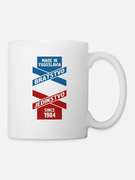 Made in Yugoslavia Cadeau Jugo Tito SFRJ - Mug blanc - blanc