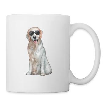 Lustiger Hund - Tasse - Weiß - Rechts