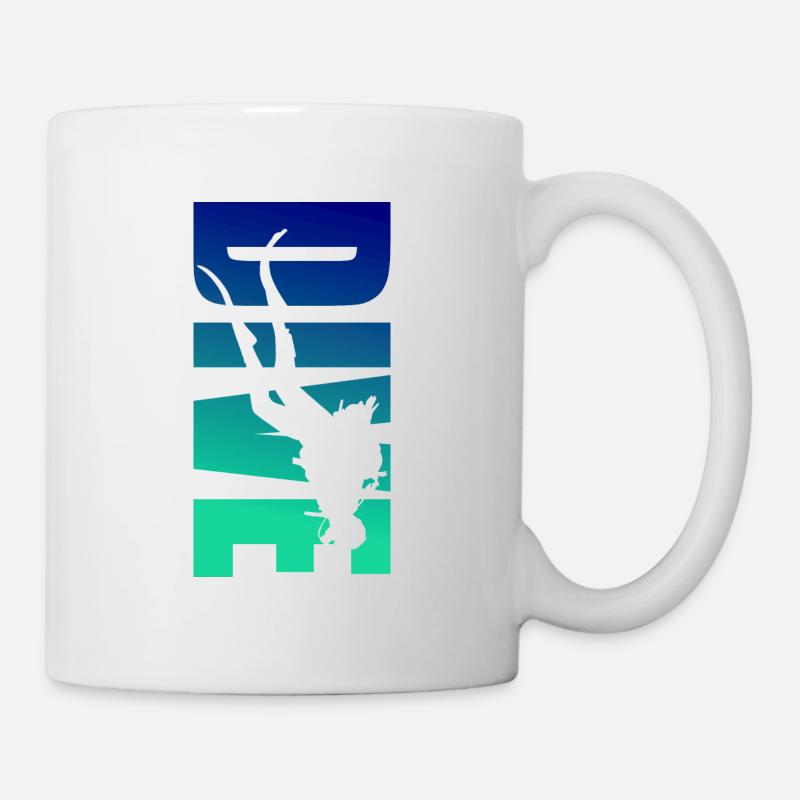 dive diver diving diver - Mug - white