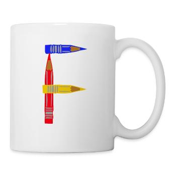 buntstifte f - Tasse - Weiß - Rechts