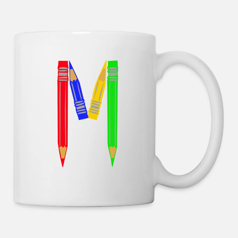 buntstifte m - Tasse - Weiß