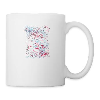 bunt,kunst,graffiti,malerei,pinsel,artwork - Tasse - Weiß - Rechts