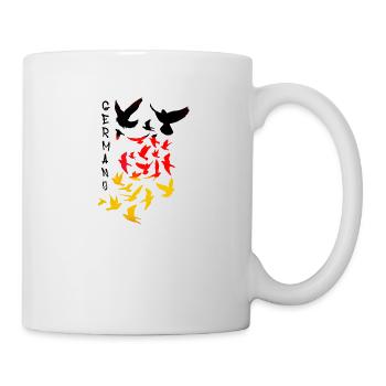 pigeons,sourds,oiseaux,troupeaux d’oiseaux,allemagne - Mug blanc - blanc - Droite