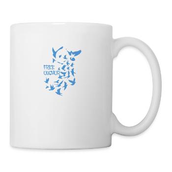 pigeons,birds,flocks of birds,free uyghur,uighurs - Mug - white - Right